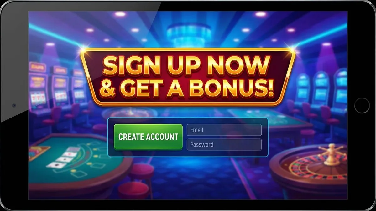 Sign up with bonus